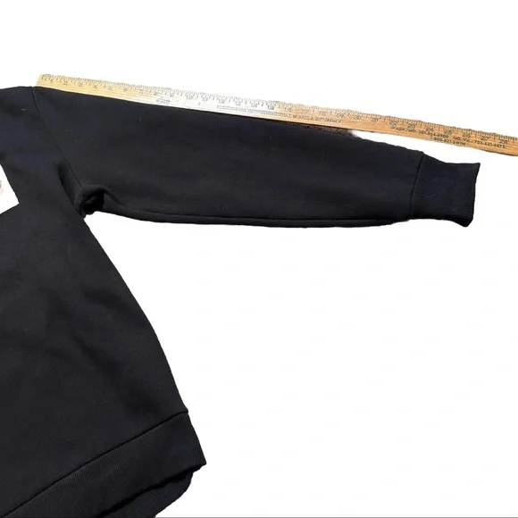 Superdry Mens Core Logo Workwear Crew  Black sweatshirt Pullover Goods Supply XL - Picture 12 of 16